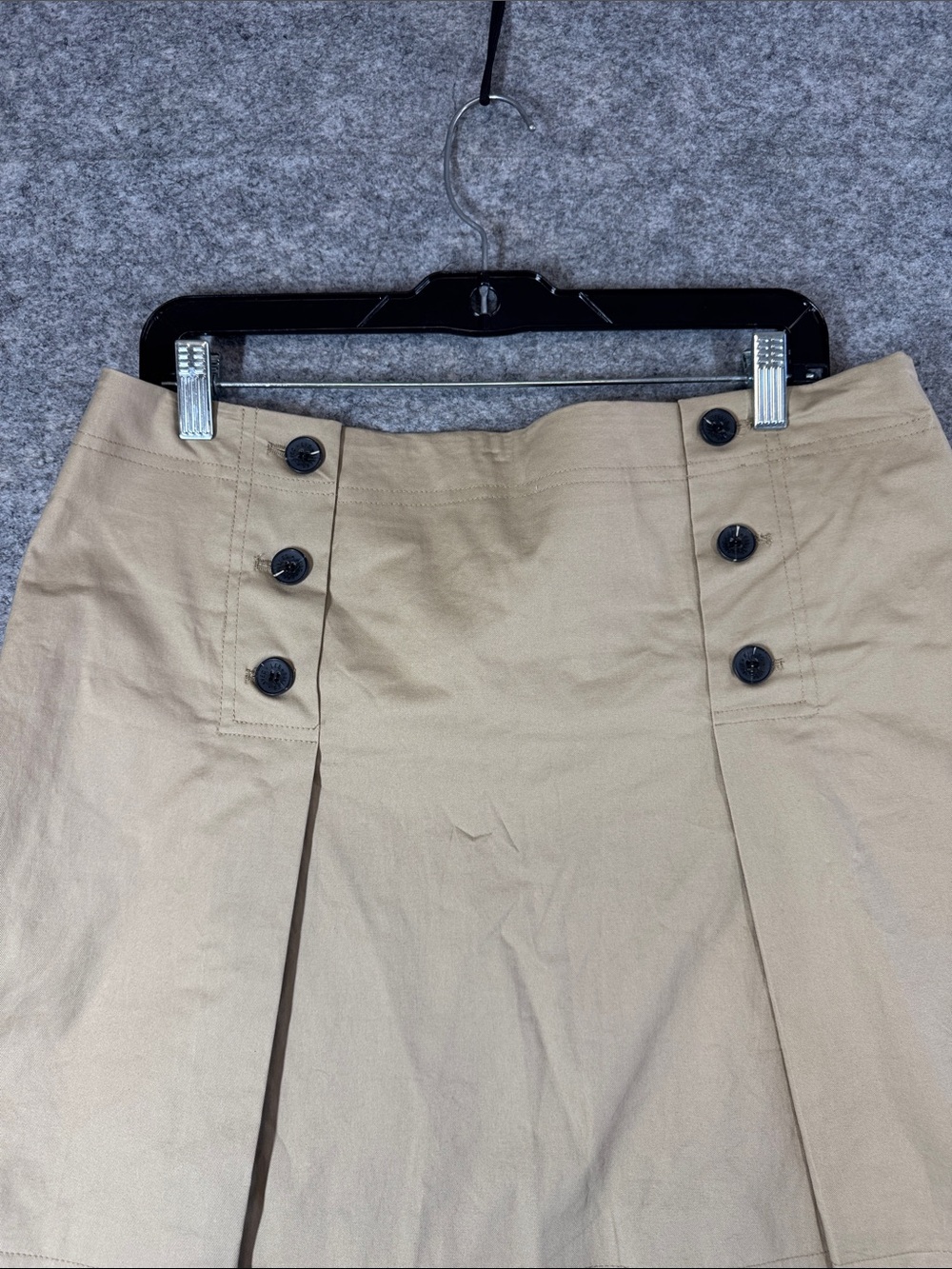 Anthropologie Avec Les Filles Khaki Mini Skirt Size 14 Utility Safari Casual - Picture 5 of 15